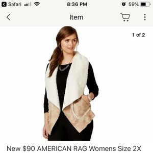 Shearling vest
